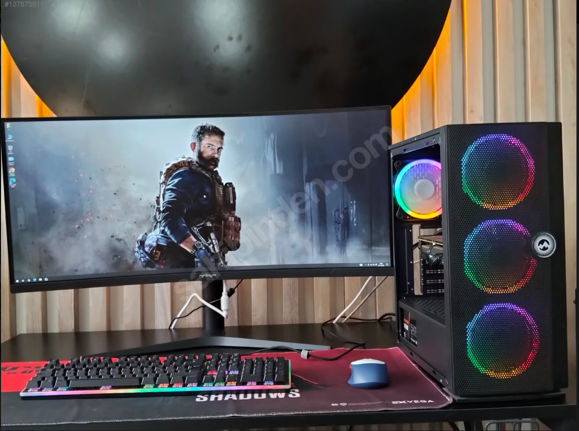RTX3070 8GB E.K/RYZEN 5 5500/32GB RAM/34" 165HZ MONİTÖR
