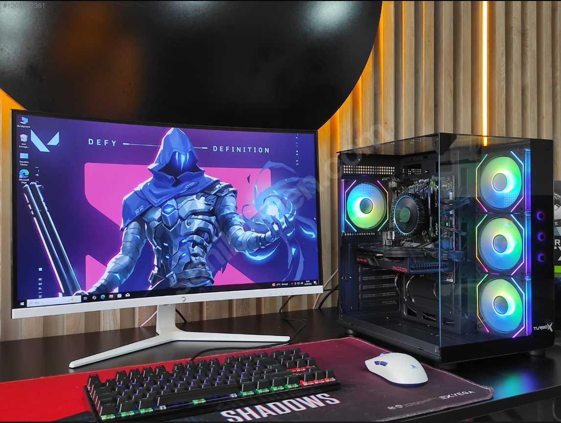 RX6500XT E.K/İ3-13100F İŞLEMCİ/16GB RAM/256GB SSD/AKVARYUM/144HZ