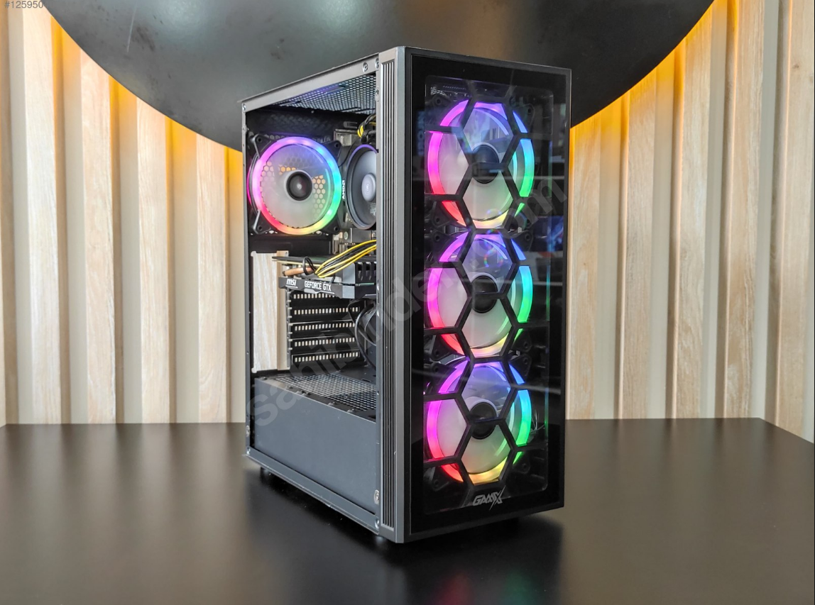 GTX1660 6GB/RYZEN 5 3600 CPU/32GB DDR4 RAM/512GB SSD/HAZIR SİS.