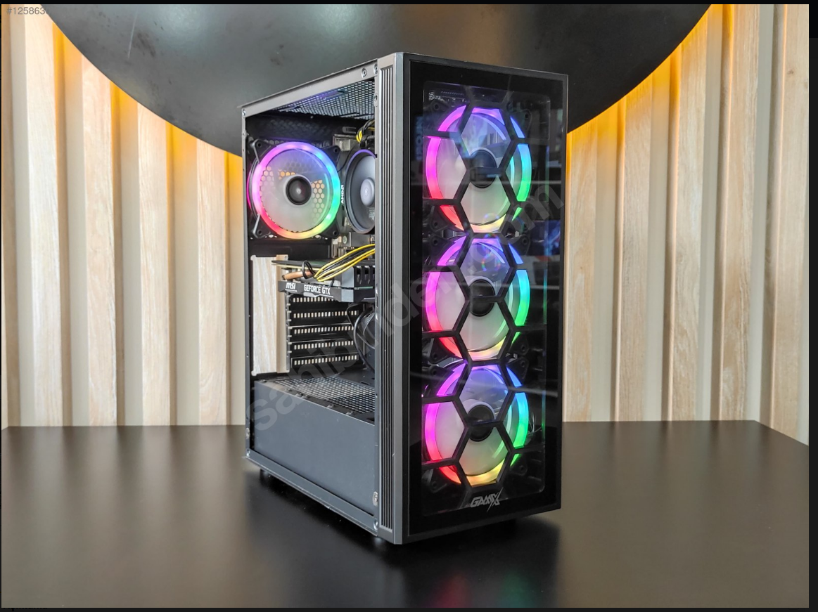 GTX1660 6GB/RYZEN 5 3600 CPU/32GB DDR4 RAM/512GB SSD/GAMX KASA