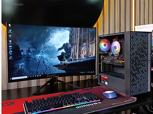 RX 5600XT/İNTEL İ3 14100F/16GB RAM/512GB SSD/32" 240HZ MONİTÖR