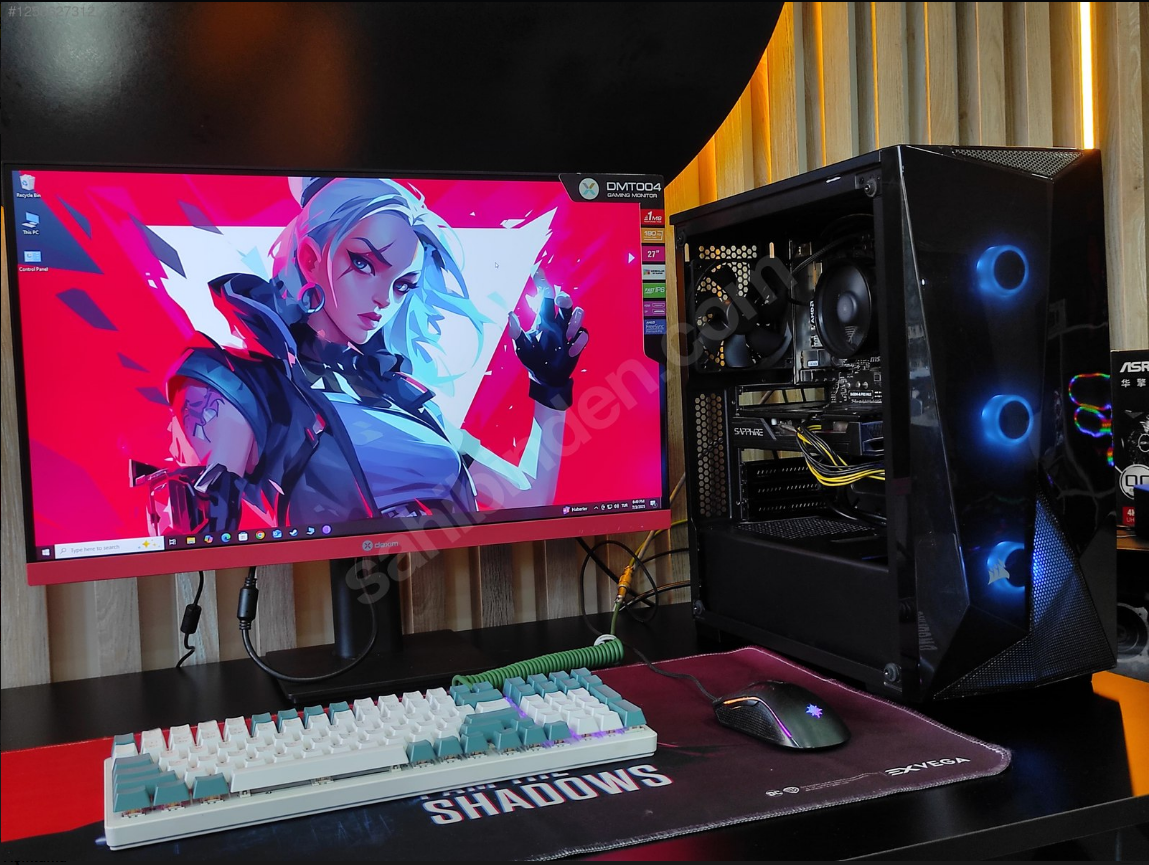 RX 5600XT 6GB/RYZEN 5 2600X CPU/16 GB DDR4 RAM/256GB SSD/24"MONİ