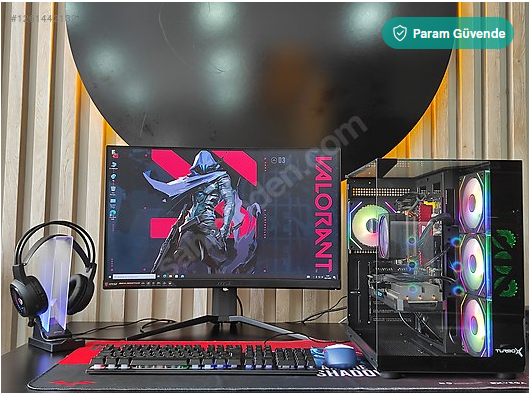 RX5600 6GB E.K/RYZEN 5 CPU/16 GB RAM/512 GB SSD/AKVARYUM/27" MON