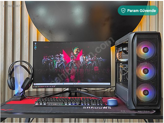 GTX1660SÜPER/RYZEN 5 2600X/16 GB RAM/512 GB SSD/27" 144HZ