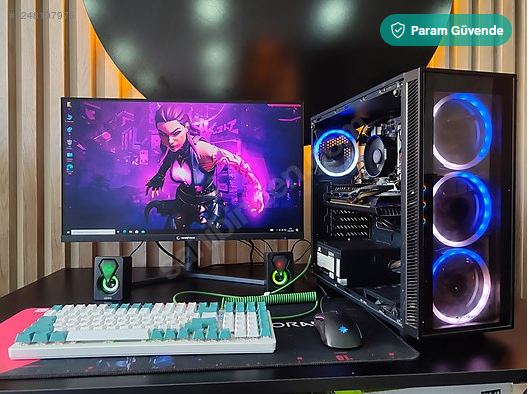 RX 5600 XT E.K/RYZEN 5 3500X CPU/16 GB RAM/256 SSD/144 HZ MONİTÖ