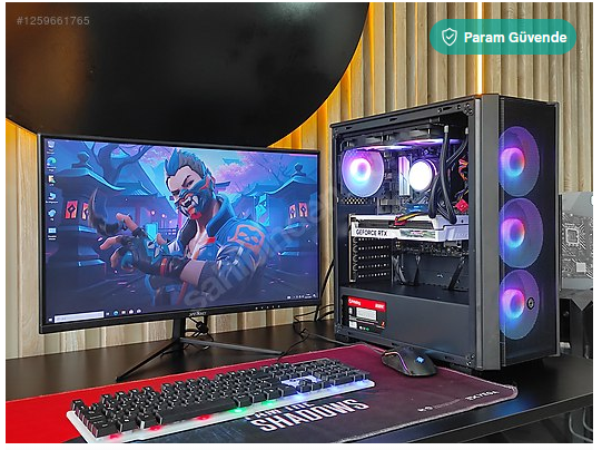 RTX4060Tİ E.K/RYZEN 5 7500F CPU/16 GB DDR5 RAM/512 GB SSD/24" MO