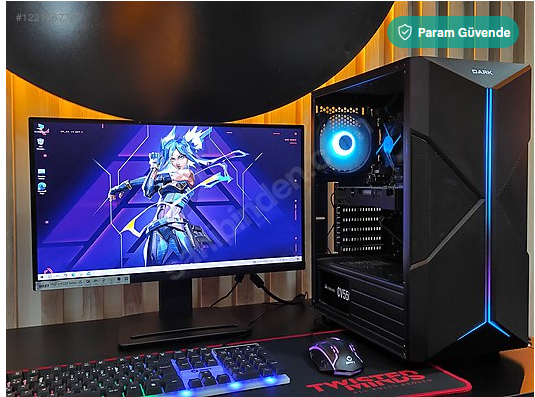 GTX1050 Tİ 4GB/İ5 İŞLEMCİ/16 GB RAM/256 SSD/144 HZ MONİTÖR