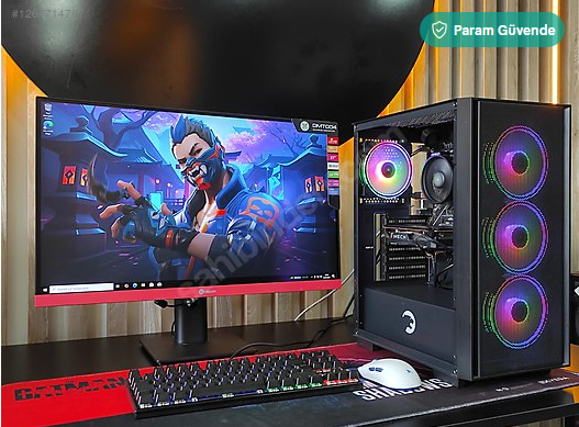 RX6500XT 4GB E.K/RYZEN 5 5500/16 GB RAM/512GB M2 SSD/180HZ MONİT