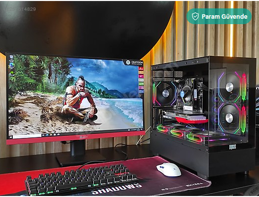 RTX3050 6GB E.K/İ5 10400F CPU/16GB RAM/512 GB SSD/AKVARYUM/180HZ