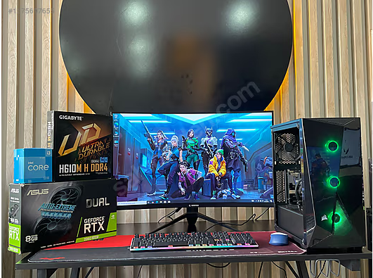 RTX2060SÜPER/İ3 12.NESİL/16 GB RAM/256GB+1TB/32MONİTÖR