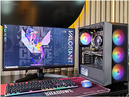 MSİ RTX 3060Tİ/RYZEN 7 3700X/16GB RAM/512GB SSD/27" MONİTÖR