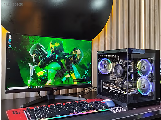 GTX1070 8GB E.K/RYZEN 5 İŞLEMCİ/16GB RAM/27 165HZ MONITOR