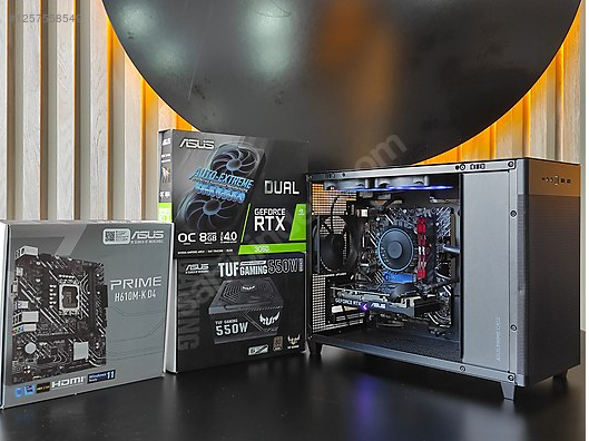 RTX3060 E.K/İ3-12100F CPU/16 GB RAM/512 GB SSD/ASUS PRIME KASA