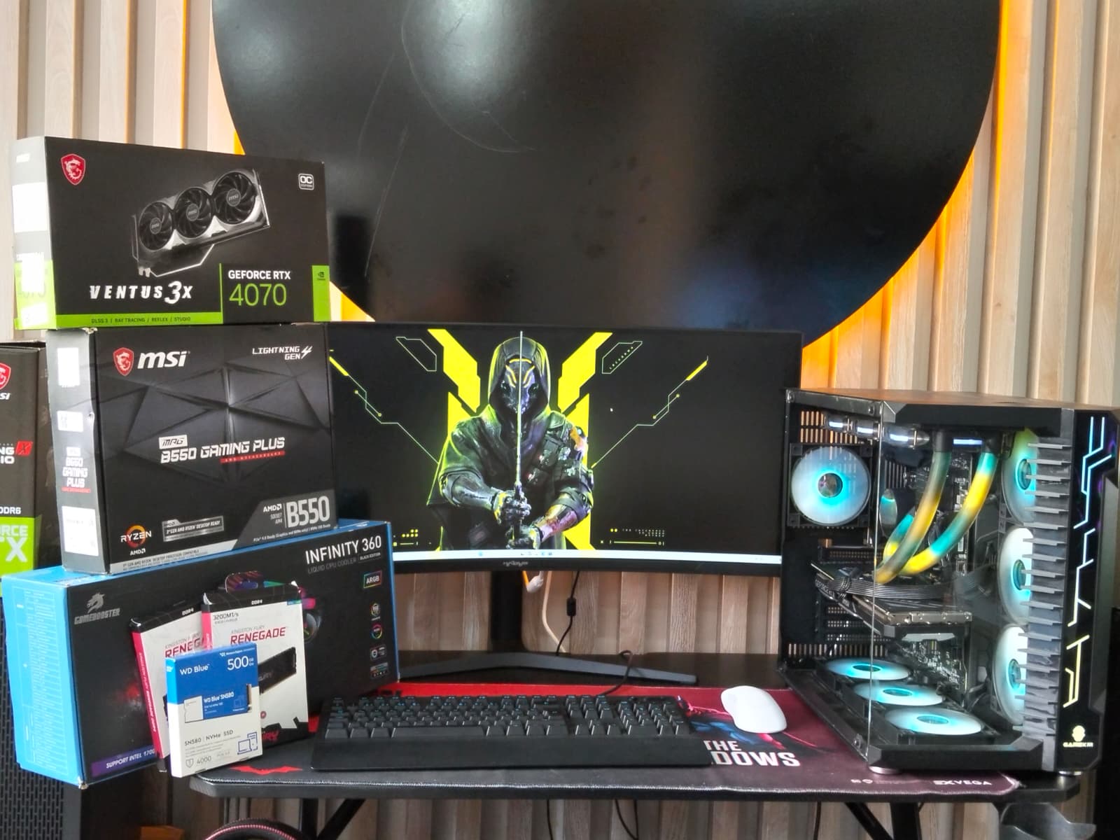 RTX4070 E.K/RYZEN 9 5900X CPU/64GB RAM/2TB M2 SSD/165HZ MONİTÖR