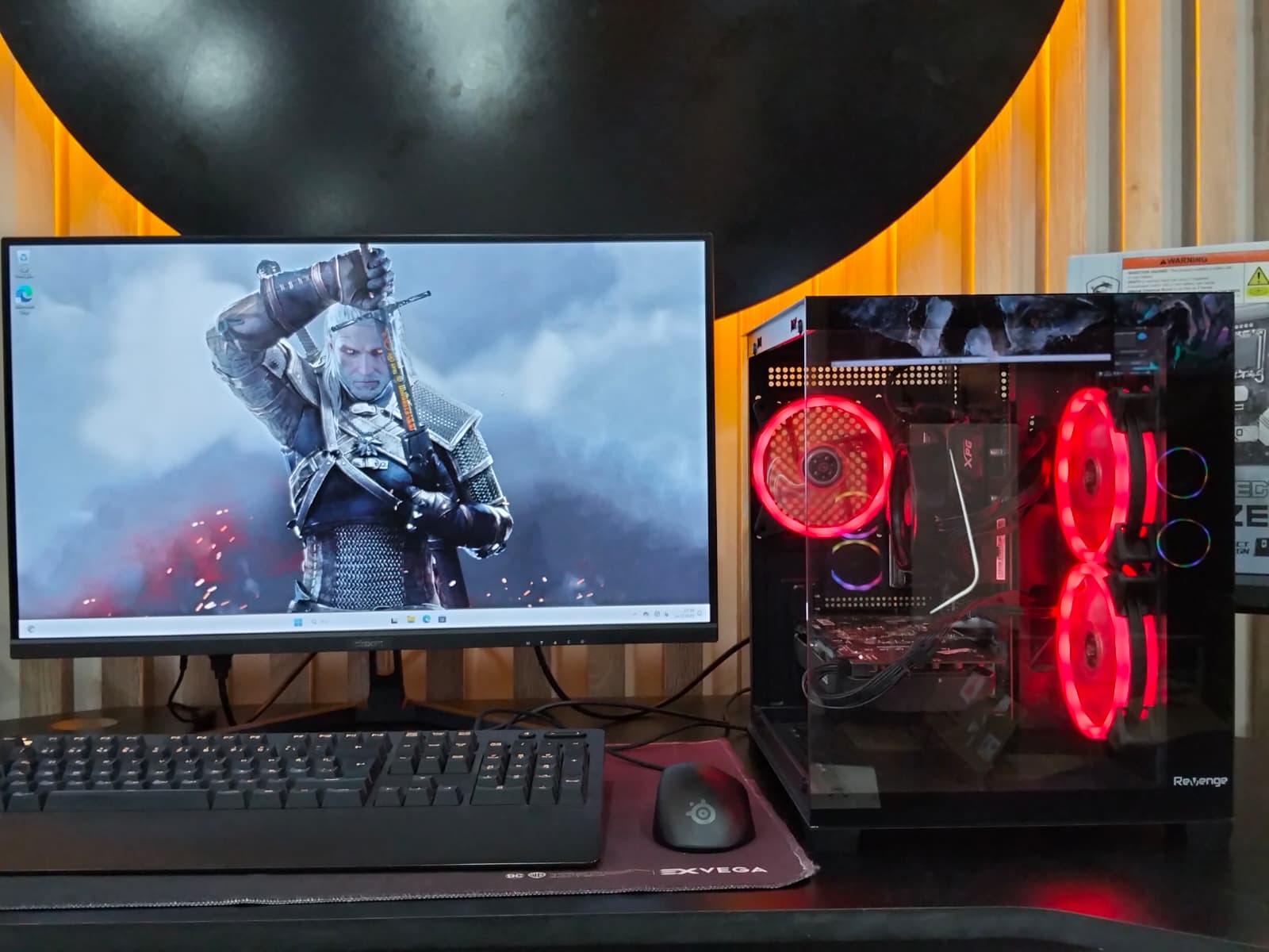RX580 8GB E.K/RYZEN 5 2600/16GB RAM/512 M2/27”MONİTÖR